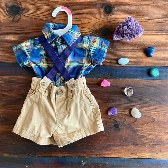 🔴5 for $25 🔴 Cat & Jack 3 Piece set w/ Suspenders - Picture 6 of 6